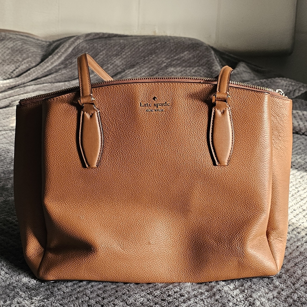 Kate Spade Brown Leather Tote Bag